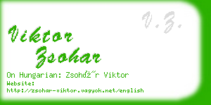 viktor zsohar business card